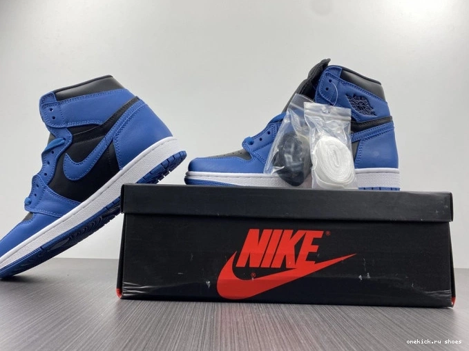 Rep OG 1 555088-404 'Dark Air High Blue' Jordan Retro Marina 0822